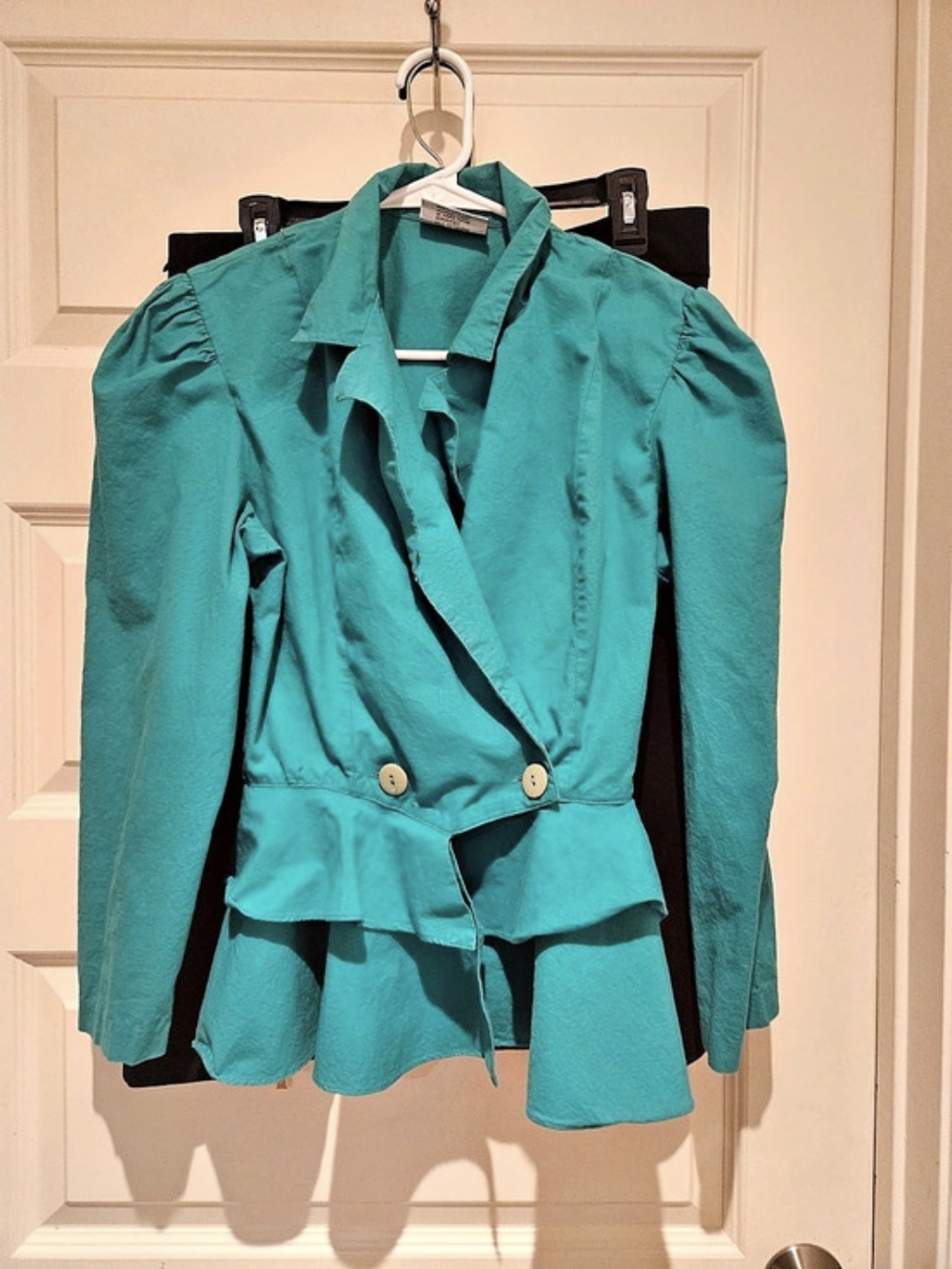 Joni Blair Women's Peplum Blazer in Blue Size 9
